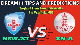 NSW-XI vs EN-A Dream11 Team Prediction 5th Unofficial ODI, England Lions Tour of Australia 2020: Captain And Vice-Captain, Fantasy Cricket Tips New South Wales vs England Lions at Drummoyne Oval, Sydney 4:30 AM IST